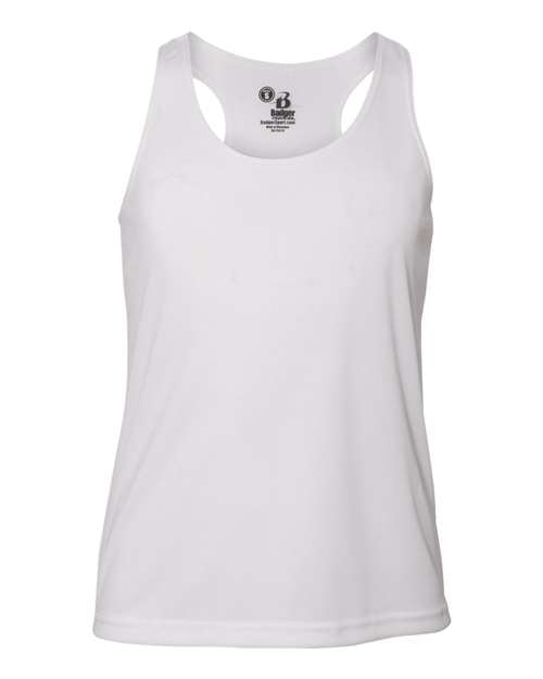 Badger Girls’ B-Core Racerback Tank Top Badger