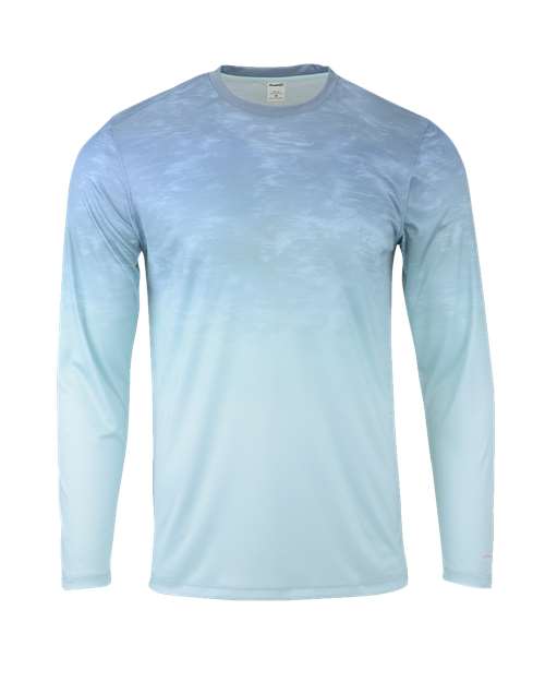 Paragon Cabo Camo Performance Long Sleeve T-Shirt, Mint Green - S 