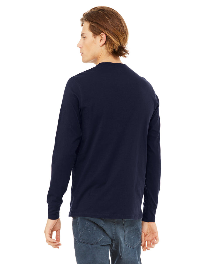 BELLA + CANVAS Men's Jersey Long-Sleeve Henley