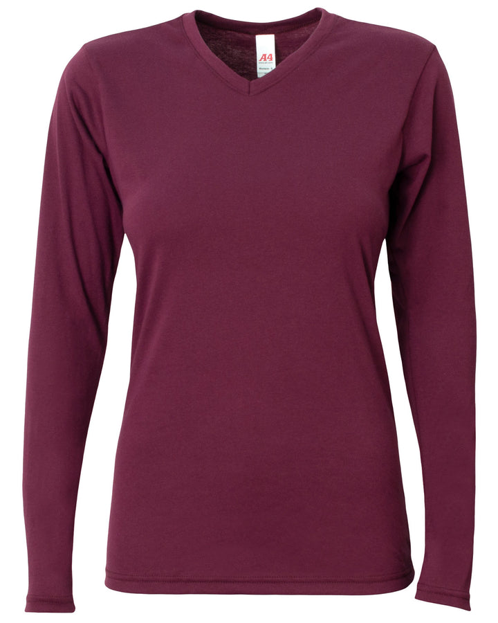 A4 Women's Softek Long Sleeve Tee A4