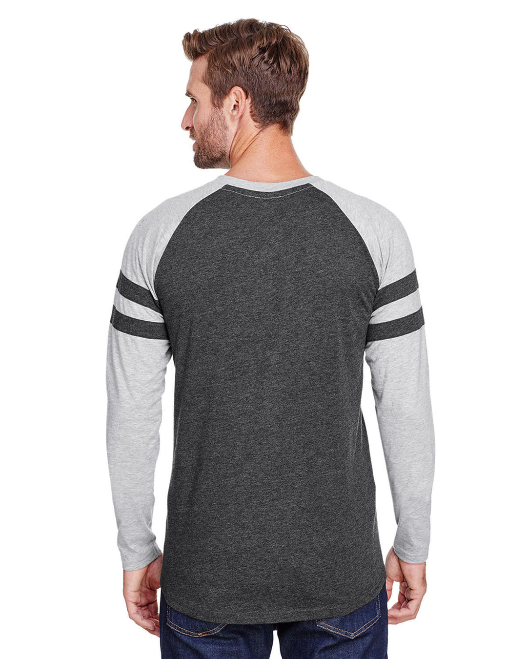 LAT Men's Gameday Mash-Up Long Sleeve Fine Jersey T-Shirt LAT