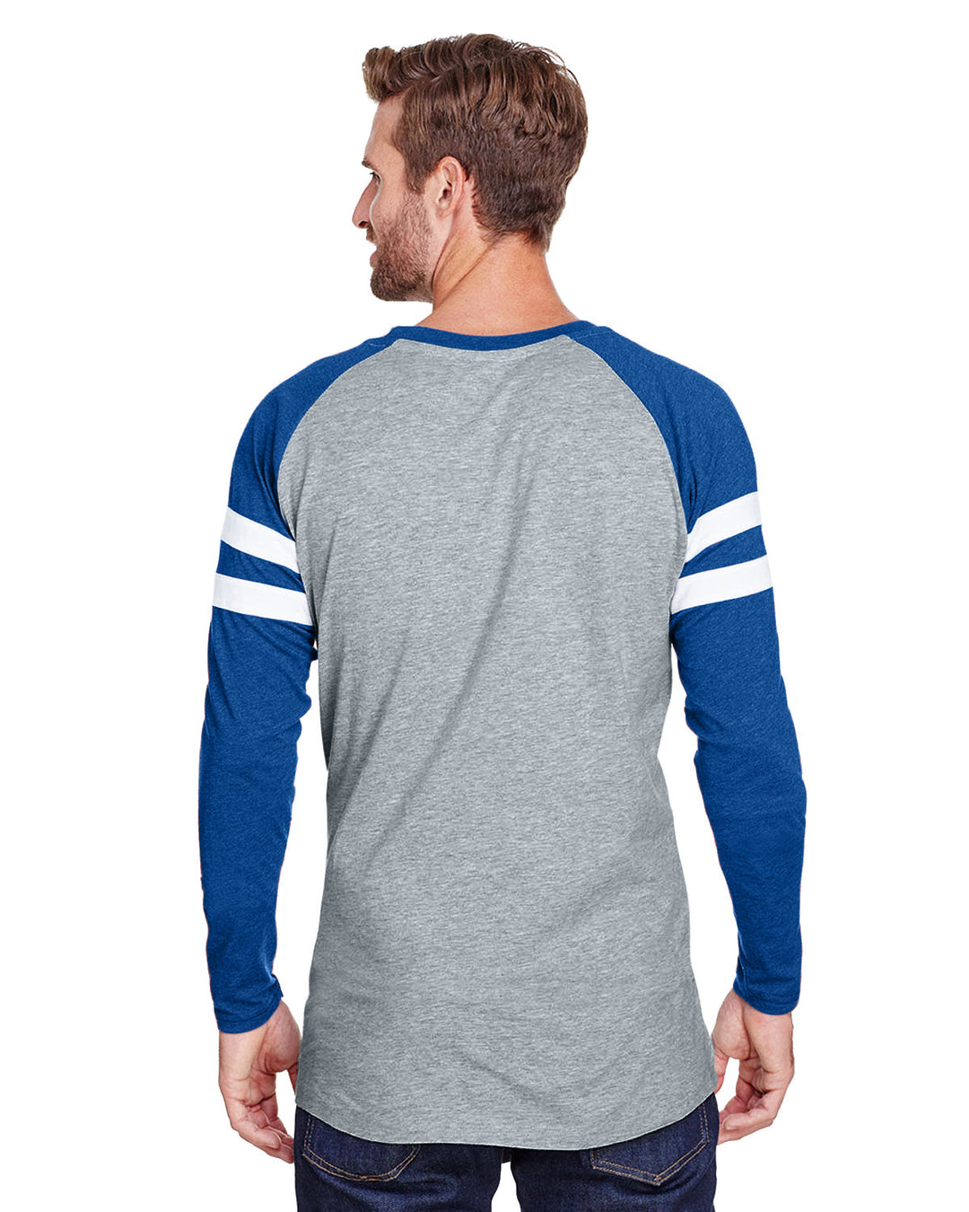 LAT Men's Gameday Mash-Up Long Sleeve Fine Jersey T-Shirt LAT