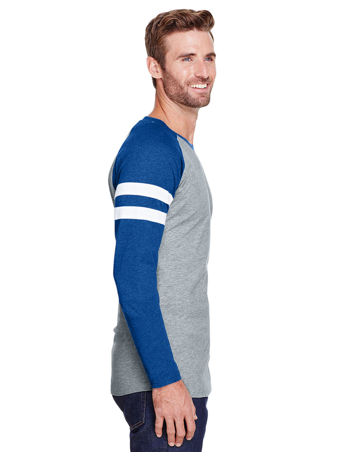 LAT Men's Gameday Mash-Up Long Sleeve Fine Jersey T-Shirt LAT