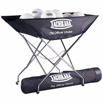 Tachikara Ball Cart - Holds 24 - Black Volleyball Nets & Court Equipment All