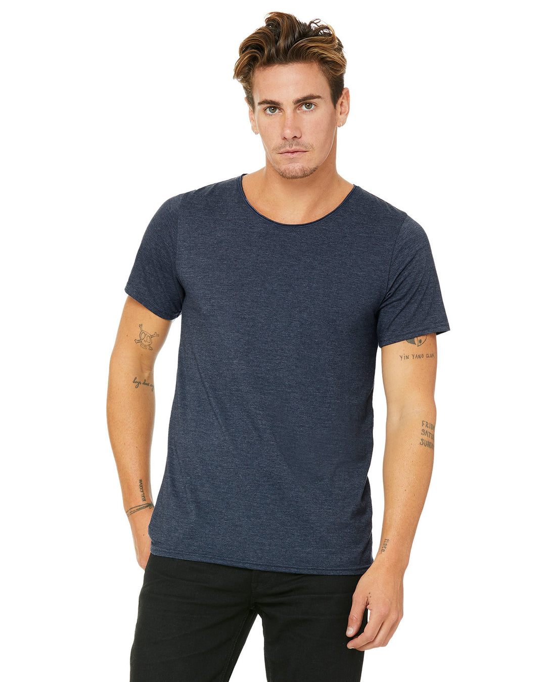 Bella + Canvas Men's Jersey Raw Neck T-Shirt Bella + Canvas