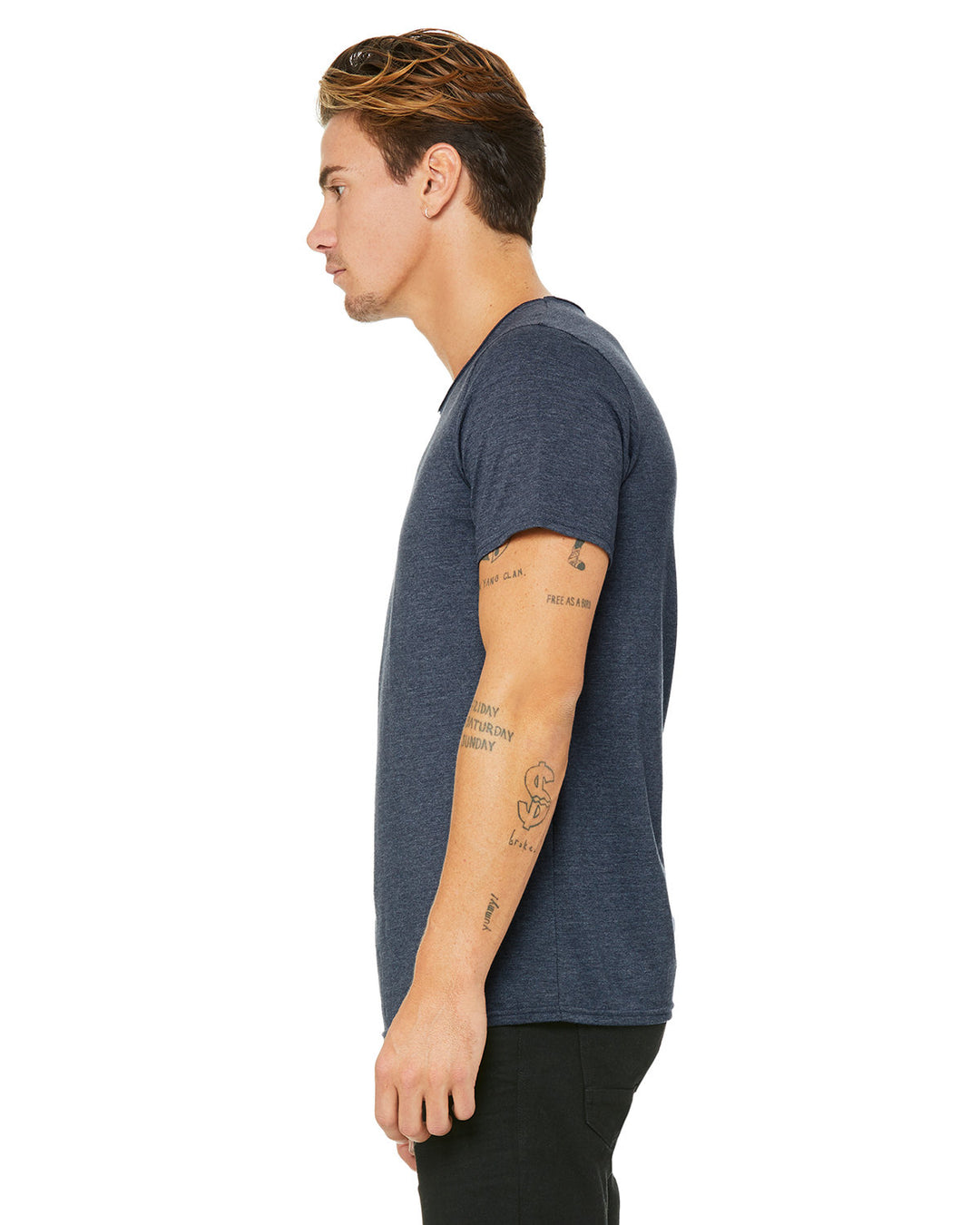 Bella + Canvas Men's Jersey Raw Neck T-Shirt Bella + Canvas