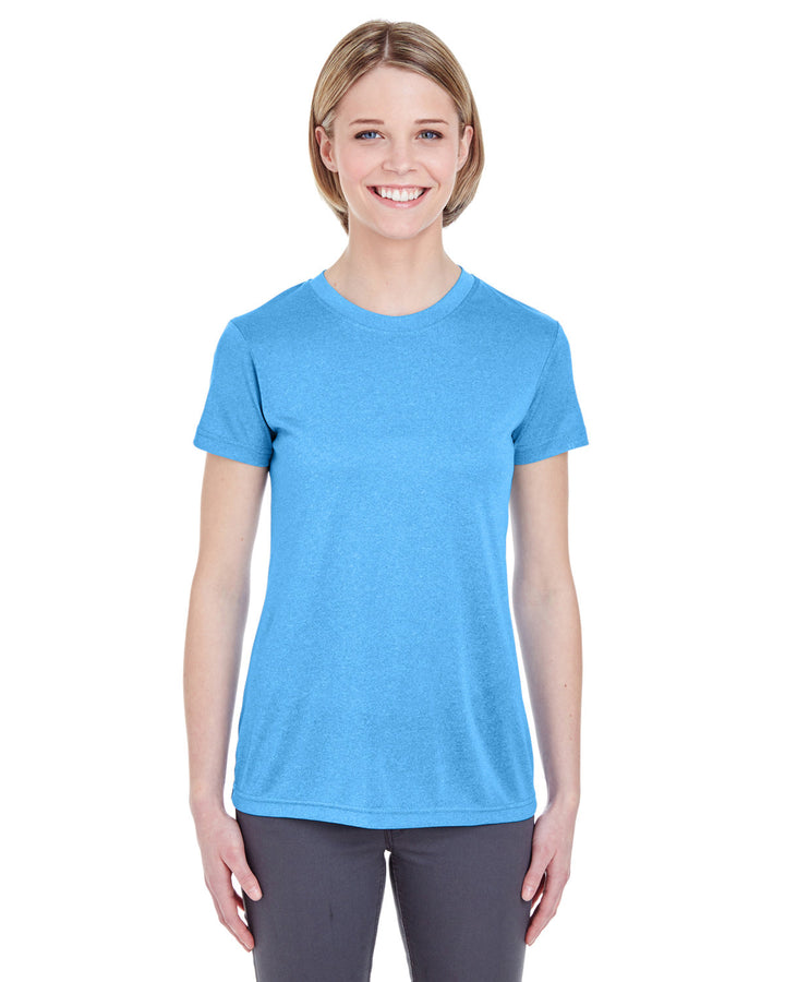 UltraClub Ladies' Cool & Dry Heathered Performance T-Shirt UltraClub