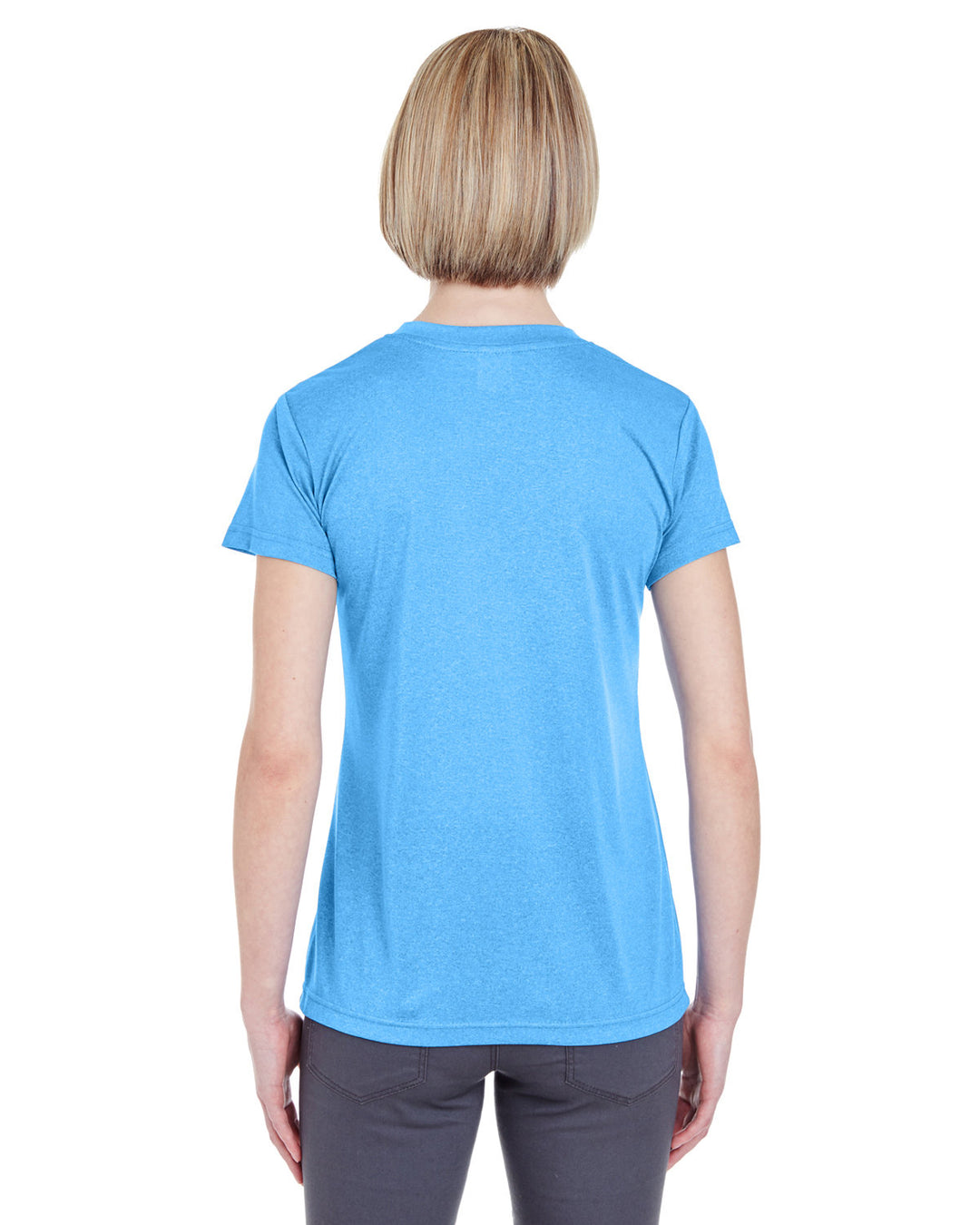 UltraClub Ladies' Cool & Dry Heathered Performance T-Shirt UltraClub