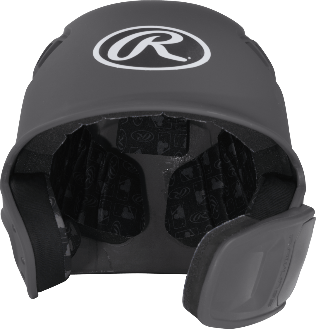 Rawlings R16 1-Tone Senior Baseball Helmet With Reversible Extension - Matte Rawlings