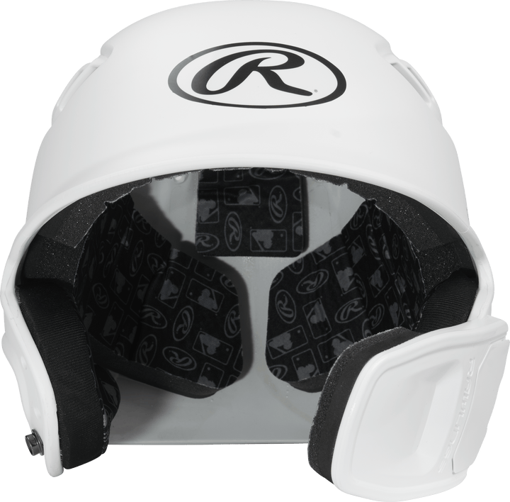 Rawlings R16 1-Tone Senior Baseball Helmet With Reversible Extension - Matte Rawlings