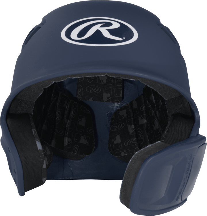 Rawlings R16 1-Tone Senior Baseball Helmet With Reversible Extension - Matte Rawlings