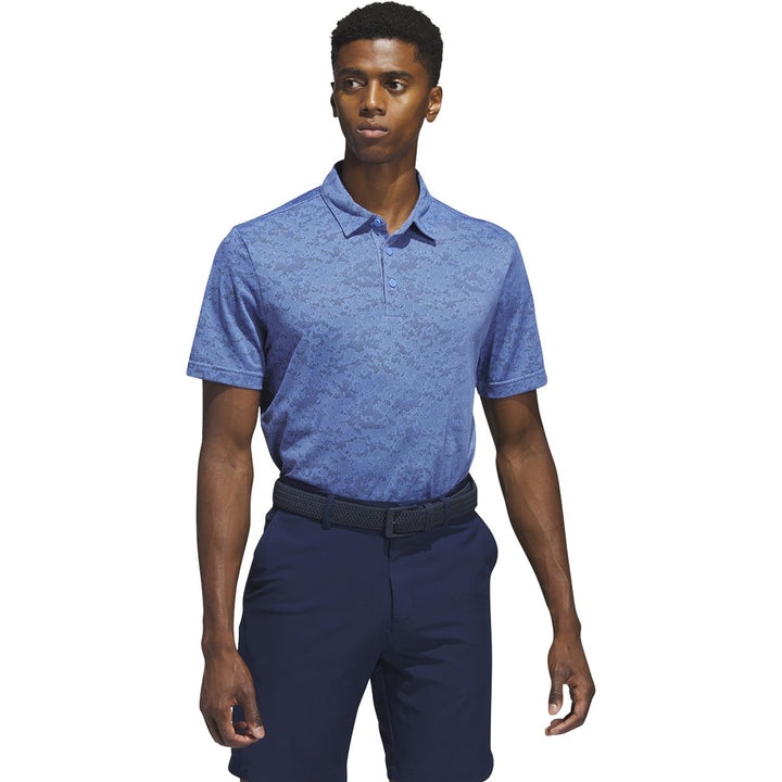 adidas Men's Textured Jacquard Golf Polo Shirt adidas