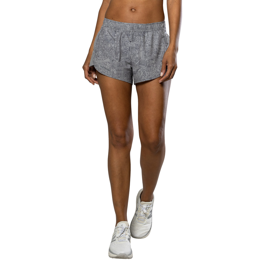 Nathan Women's Printed Essential Shorts Nathan Sports