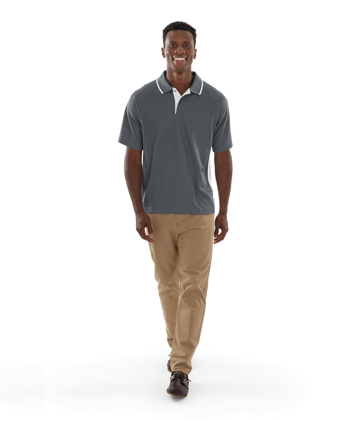 Charles River Men's Color Blocked Wicking Polo Charles River