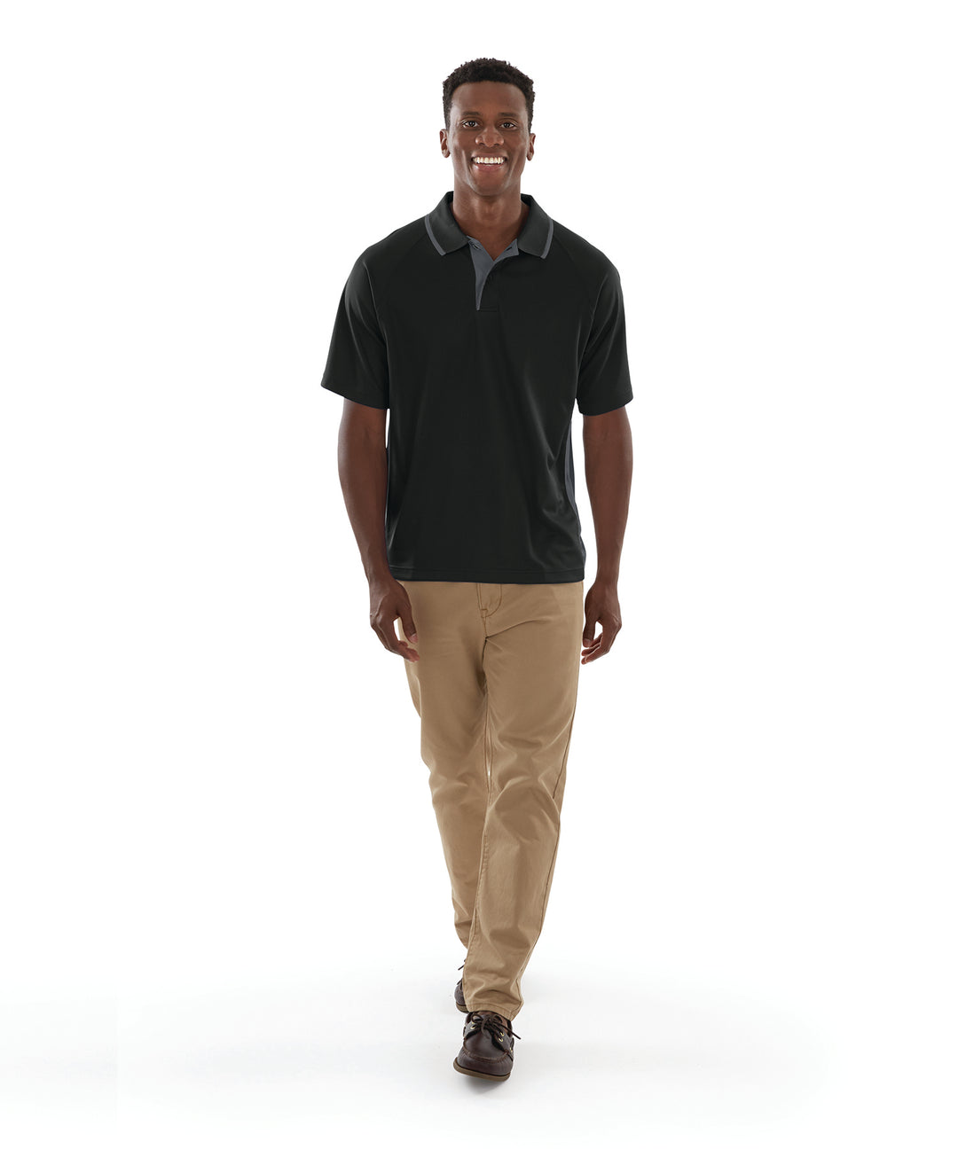 Charles River Men's Color Blocked Wicking Polo Charles River