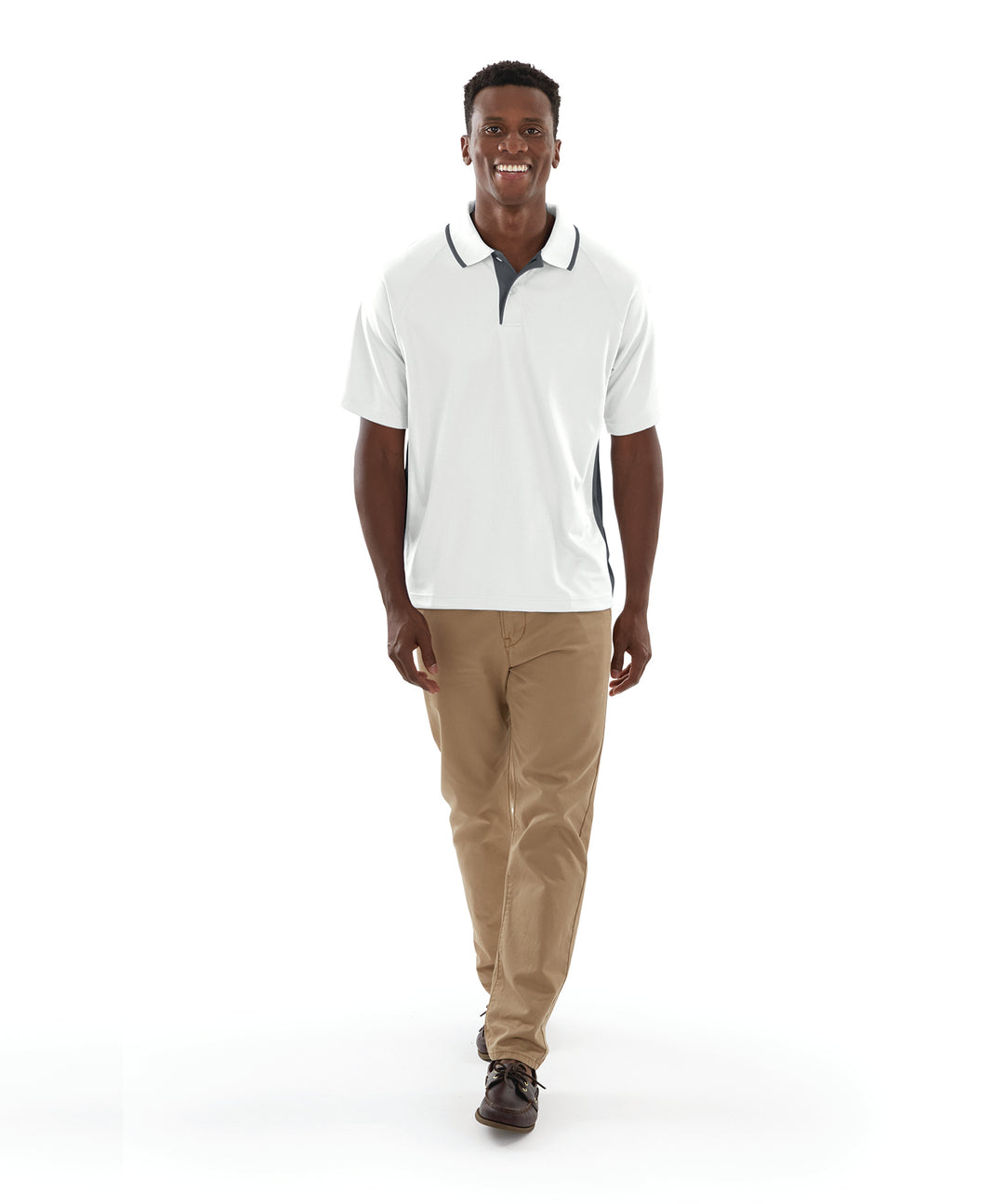 Charles River Men's Color Blocked Wicking Polo Charles River