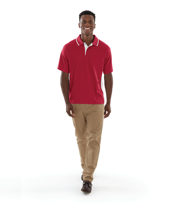 Charles River Men's Color Blocked Wicking Polo Charles River