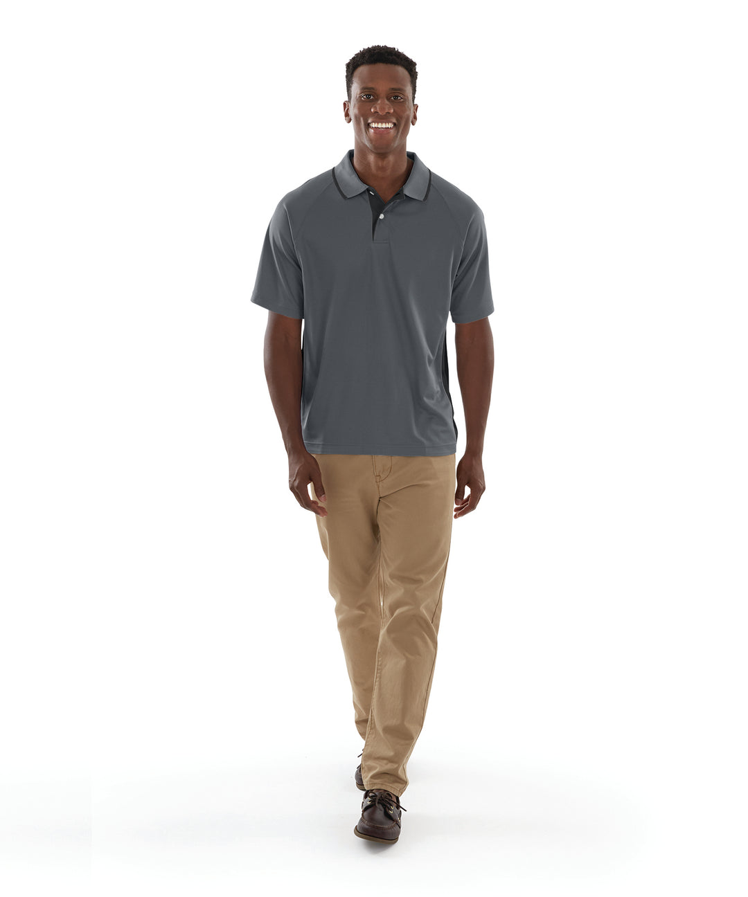 Charles River Men's Color Blocked Wicking Polo Charles River