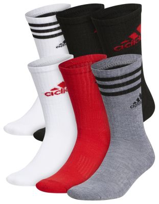 adidas Men's Athletic Cushioned Mixed 6-Pack Crew Socks adidas