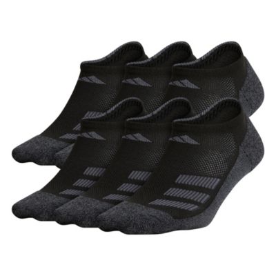 adidas Youth Cushioned Angle Stripe 6-Pack No Show Socks adidas