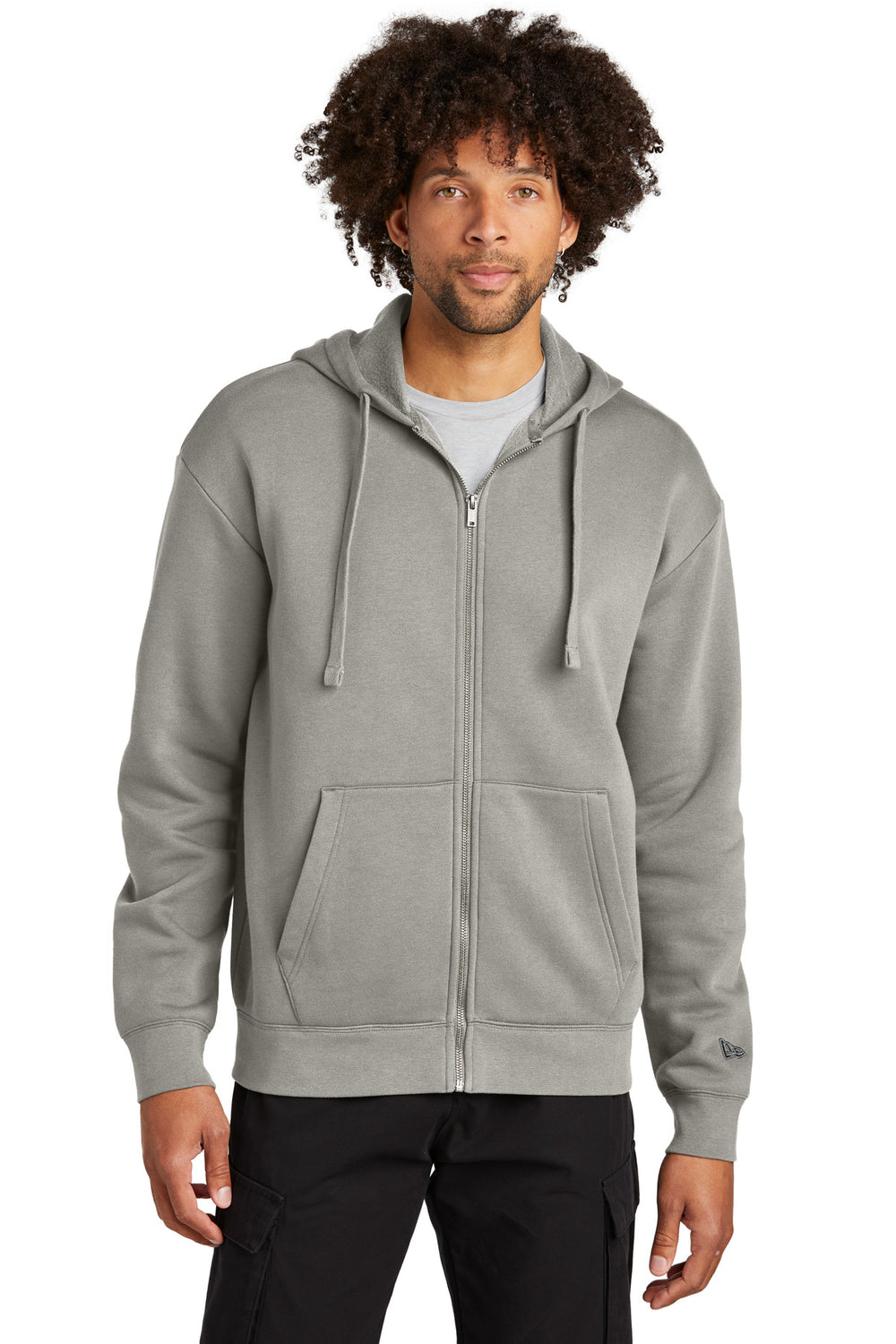 New Era Heritage Fleece Full-Zip Hoodie. NEA526 New Era