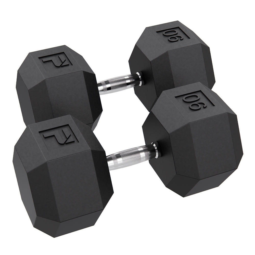 Power Systems Rubber Hex Dumbbell Pairs Exercise & Wellness Strength Dumbbells