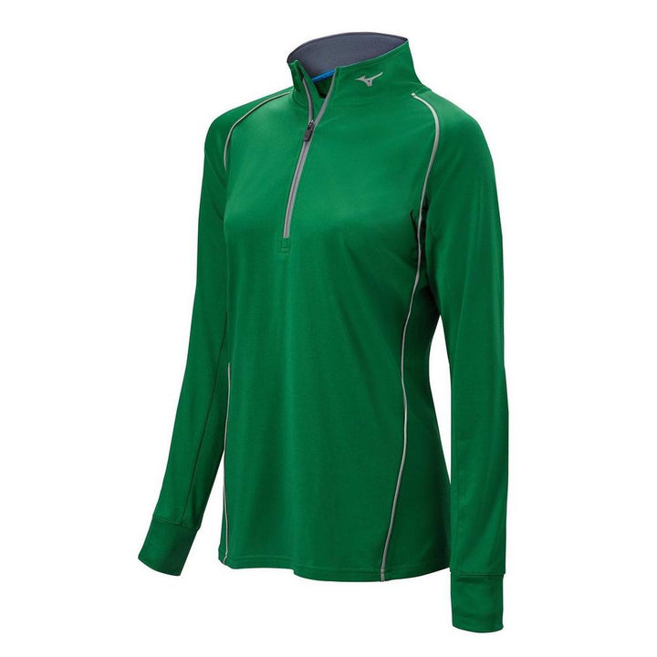 Mizuno Girl's Comp 1/2 Zip Long Sleeve Pullover Mizuno