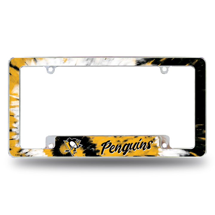 NHL Pittsburgh Penguins All Over Chrome Frame Fan Gear NHL Pittsburgh Penguins