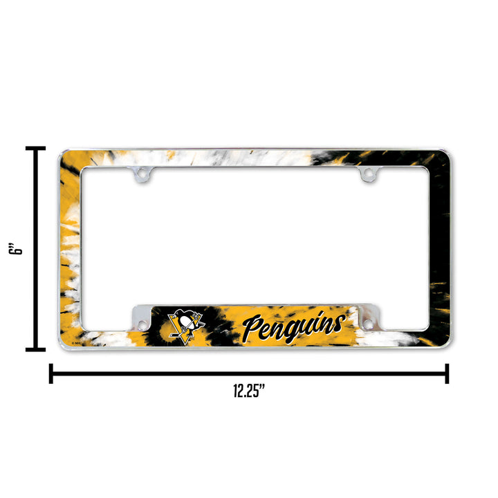 NHL Pittsburgh Penguins All Over Chrome Frame Fan Gear NHL Pittsburgh Penguins