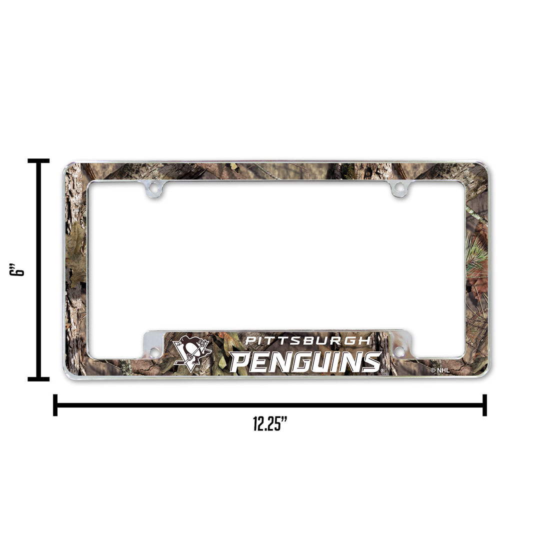 NHL Pittsburgh Penguins All Over Chrome Frame Fan Gear NHL Pittsburgh Penguins