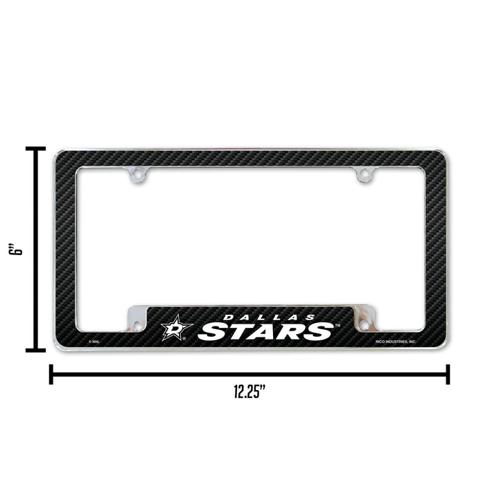 NHL Dallas Stars All Over Chrome Frame Fan Gear NHL Dallas Stars