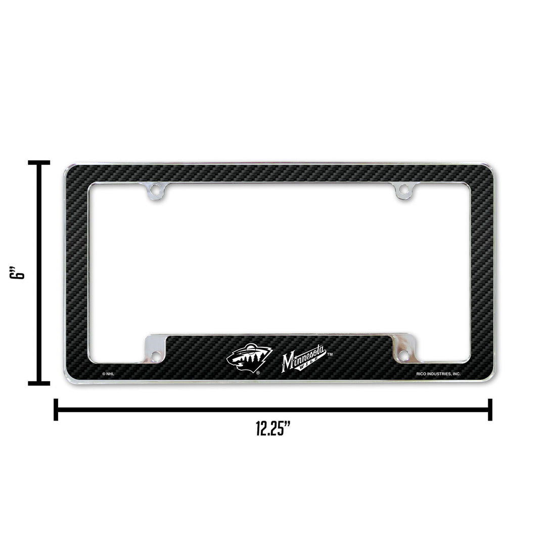 NHL Minnesota Wild All Over Chrome Frame Fan Gear NHL Minnesota Wild