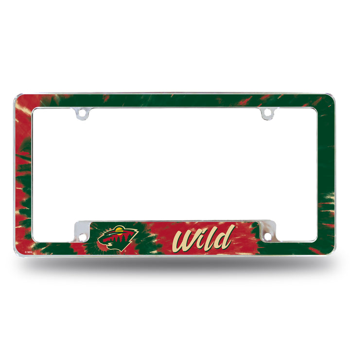 NHL Minnesota Wild All Over Chrome Frame Fan Gear NHL Minnesota Wild