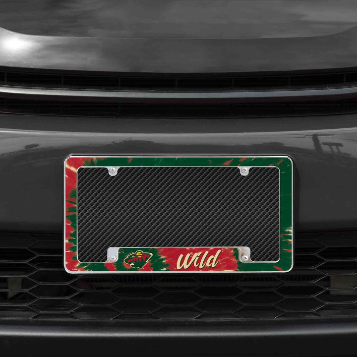 NHL Minnesota Wild All Over Chrome Frame Fan Gear NHL Minnesota Wild