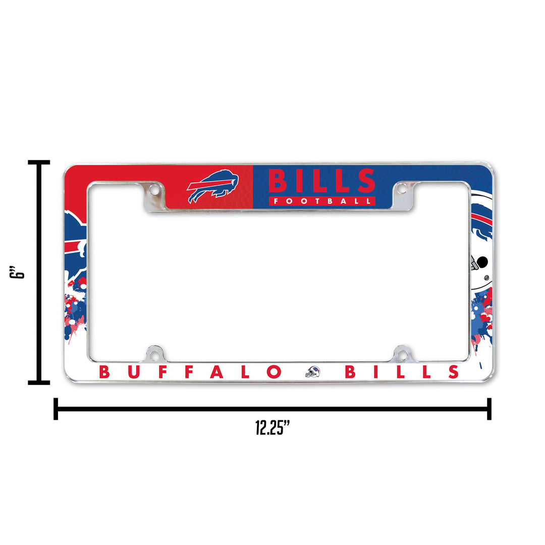 NFL Buffalo Bills All Over Chrome Frame Fan Gear NFL Buffalo Bills