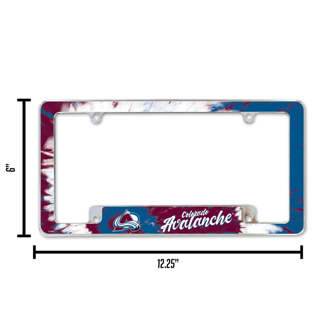 NHL Colorado Avalanche All Over Chrome Frame Fan Gear NHL Colorado Avalanche