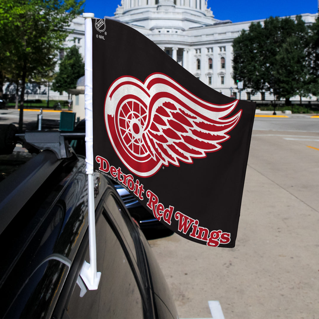 NHL Detroit Red Wings Car Flag Fan Gear NHL Detroit Red Wings