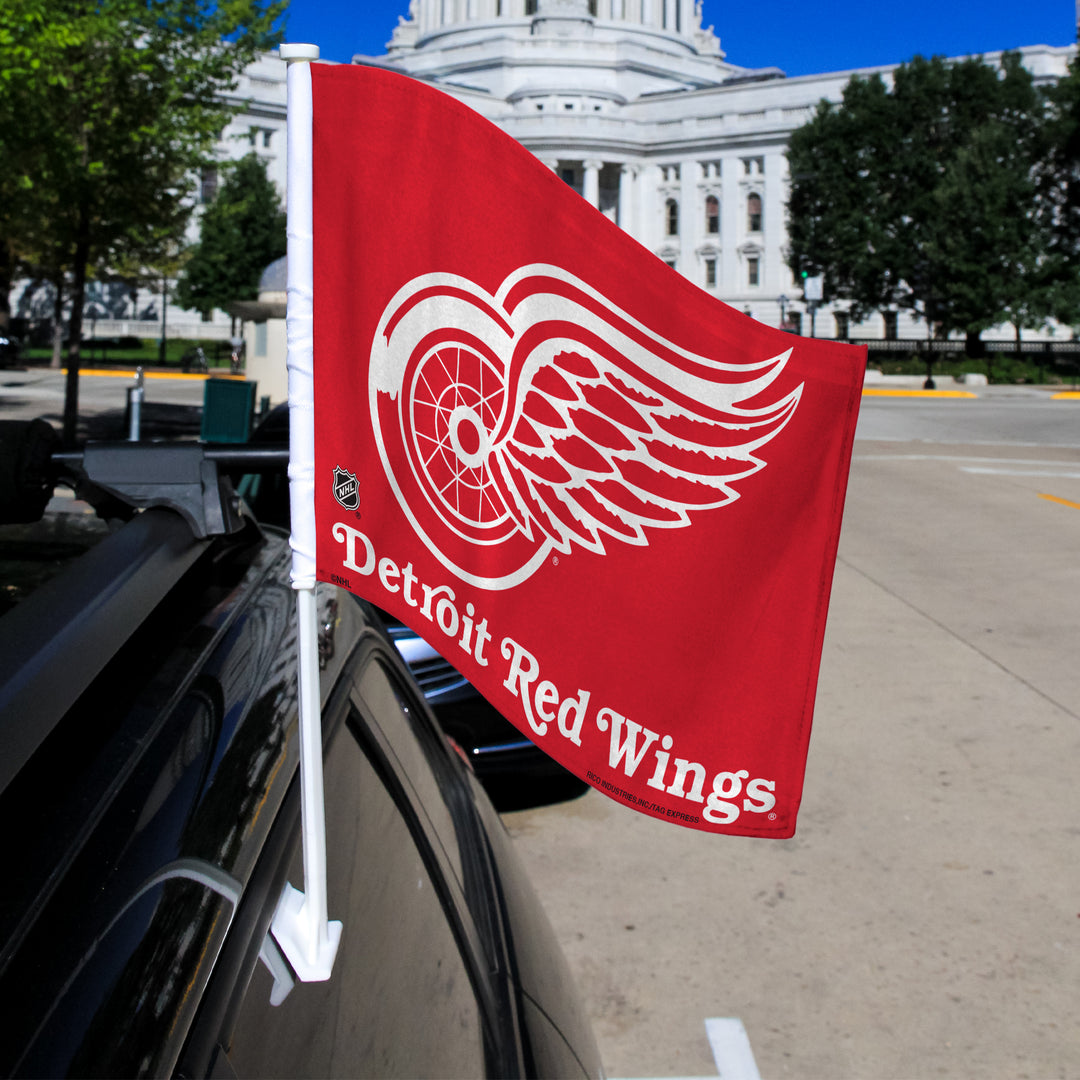 NHL Detroit Red Wings Car Flag Fan Gear NHL Detroit Red Wings