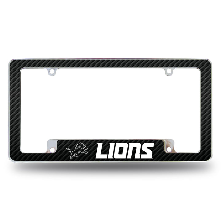 NFL Detroit Lions All Over Chrome Frame Fan Gear NFL Detroit Lions