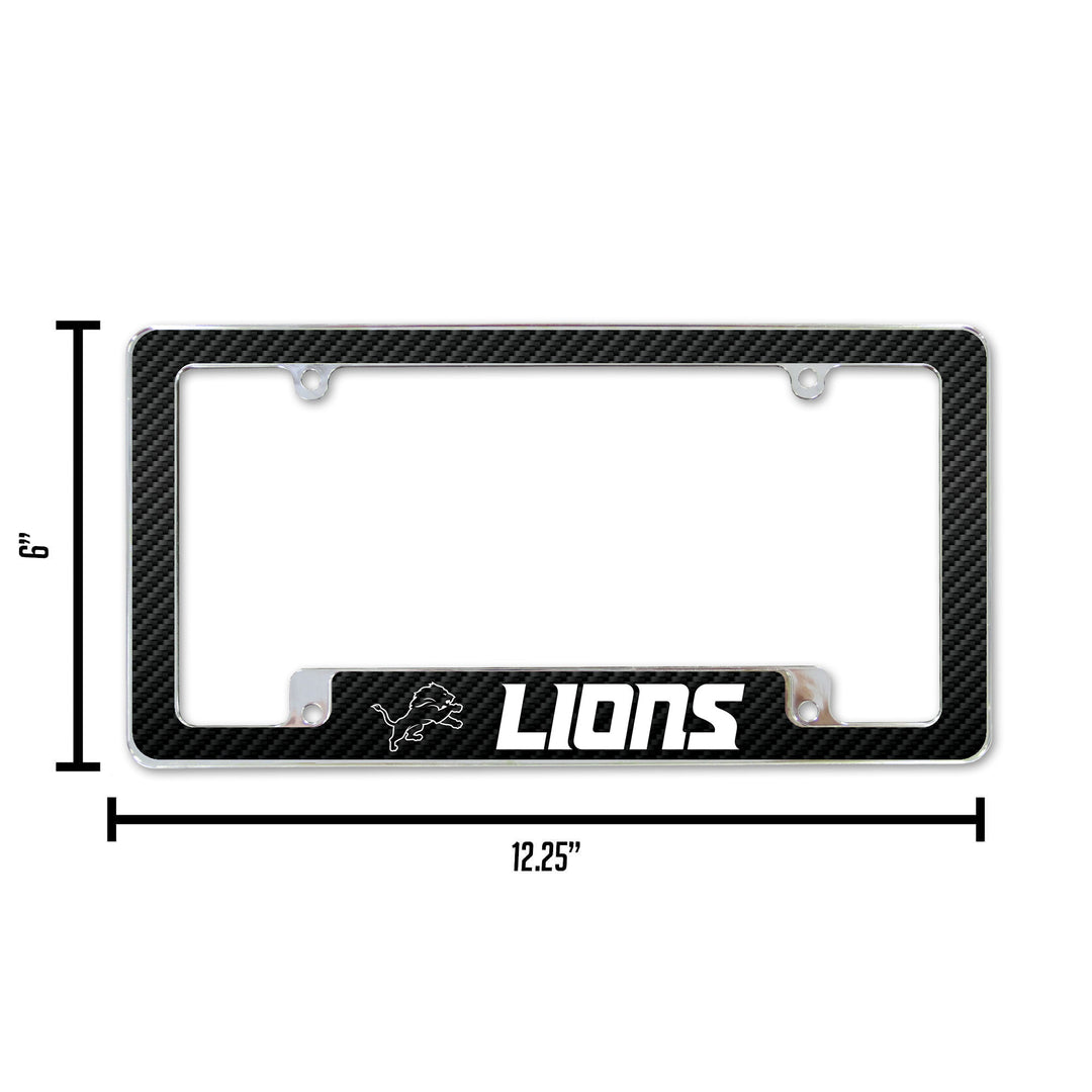 NFL Detroit Lions All Over Chrome Frame Fan Gear NFL Detroit Lions