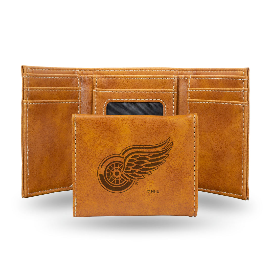 NHL Detroit Red Wings Laser Engraved Trifold Fan Gear NHL Detroit Red Wings