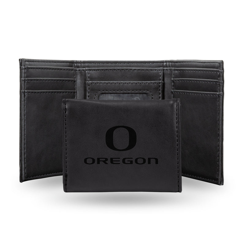 NCAA Oregon Ducks Laser Engraved Tri-Fold Wallet Fan Gear NCAA Oregon Ducks