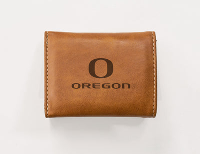 NCAA Oregon Ducks Laser Engraved Tri-Fold Wallet Fan Gear NCAA Oregon Ducks