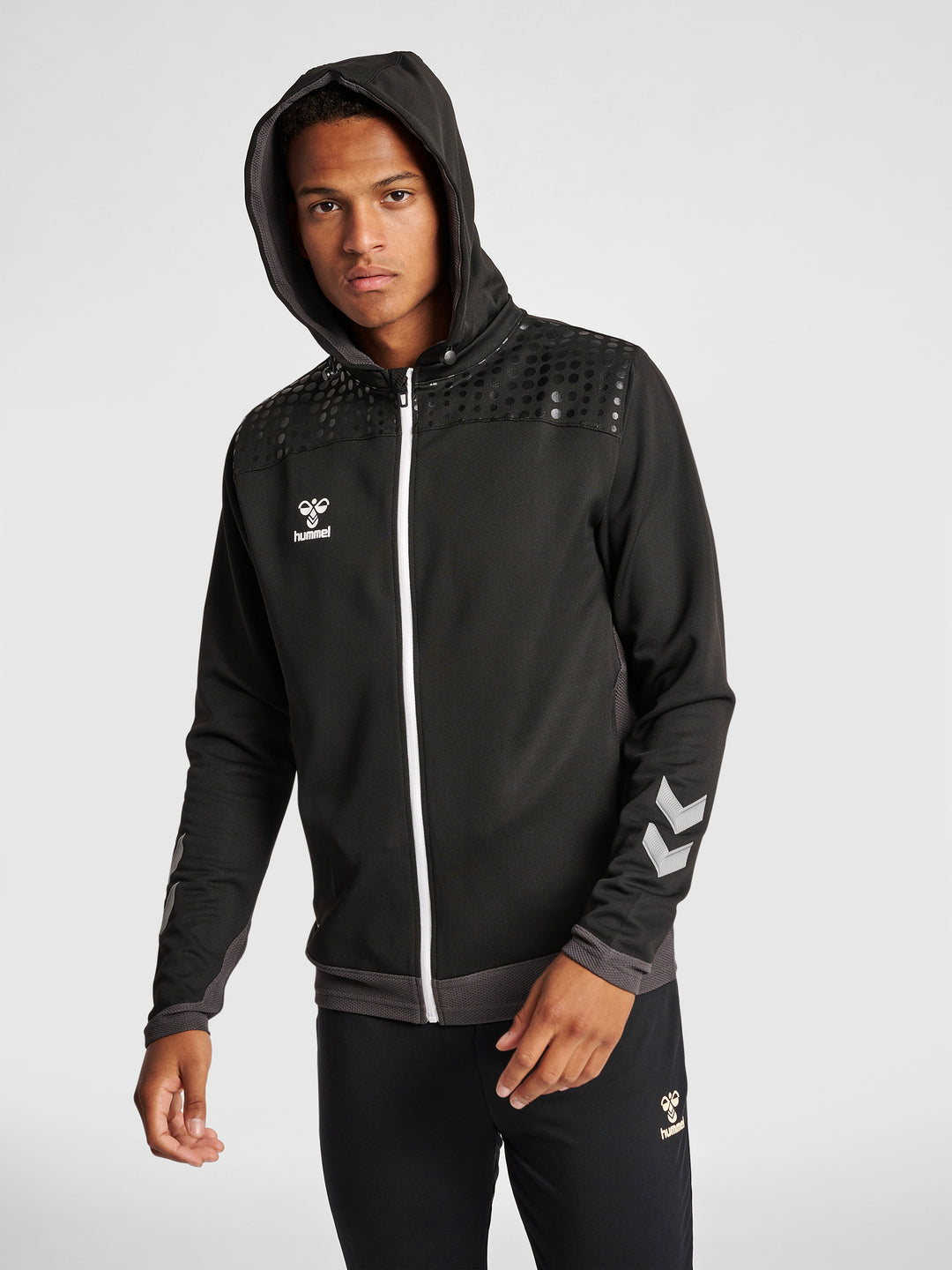 Hummel Men's Lead Poly Zip Hoodie Hummel