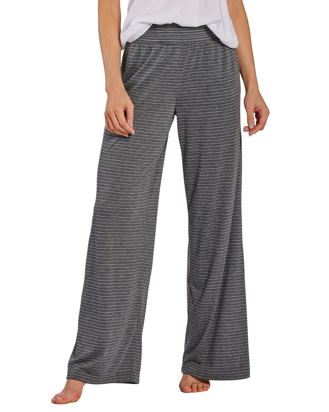 Boxercraft Ladies' Evelyn Stripe Wide Leg Pants Boxercraft