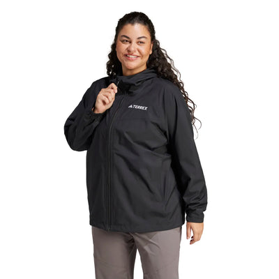 adidas Women's Terrex Multi 2L Rain.Rdy Jacket Plus Size Womens Apparel Jackets & Vests