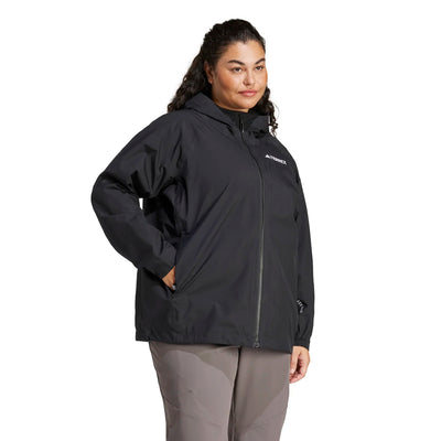 adidas Women's Terrex Multi 2L Rain.Rdy Jacket Plus Size Womens Apparel Jackets & Vests