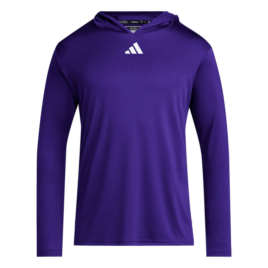 adidas Men's D4T Long Sleeve Lightweight Hoodie Tall Mens Apparel Sweatshirts & Fleece