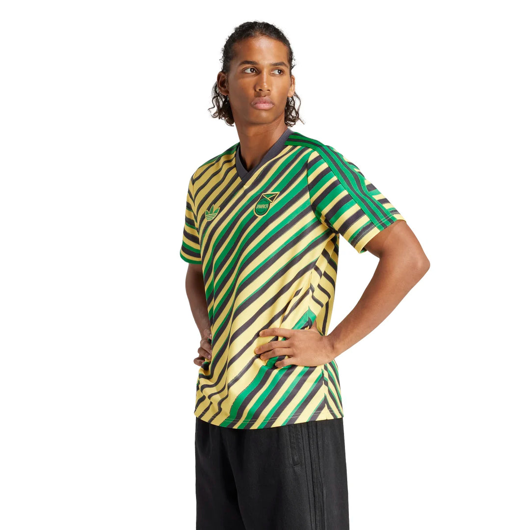 adidas Men's JFF Jamaica Trefoil Soccer Jersey Soccer Uniforms & Apparel All