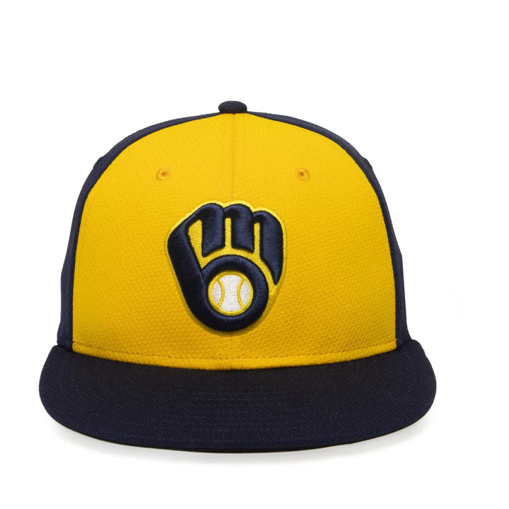 Outdoor Cap Milwaukee Brewers™ MLB® Replica Structured Solid Panel Hat MLB-400 Fan Gear MLB Milwaukee Brewers